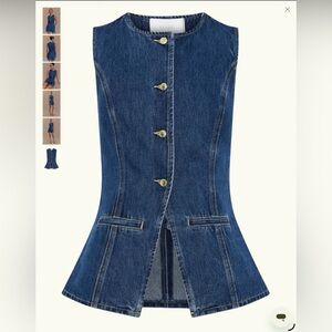 Meshki Abel Denim Button up Top